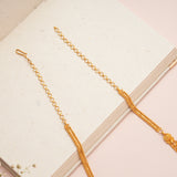 Designer Trendy Floral Gold Haram
