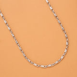 Modern Twist Design Silver Chain
