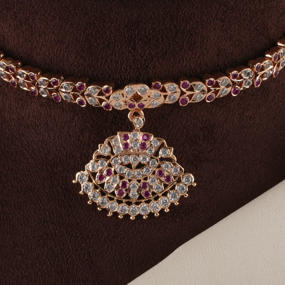 Floral Shape Ruby Pendant Attikai