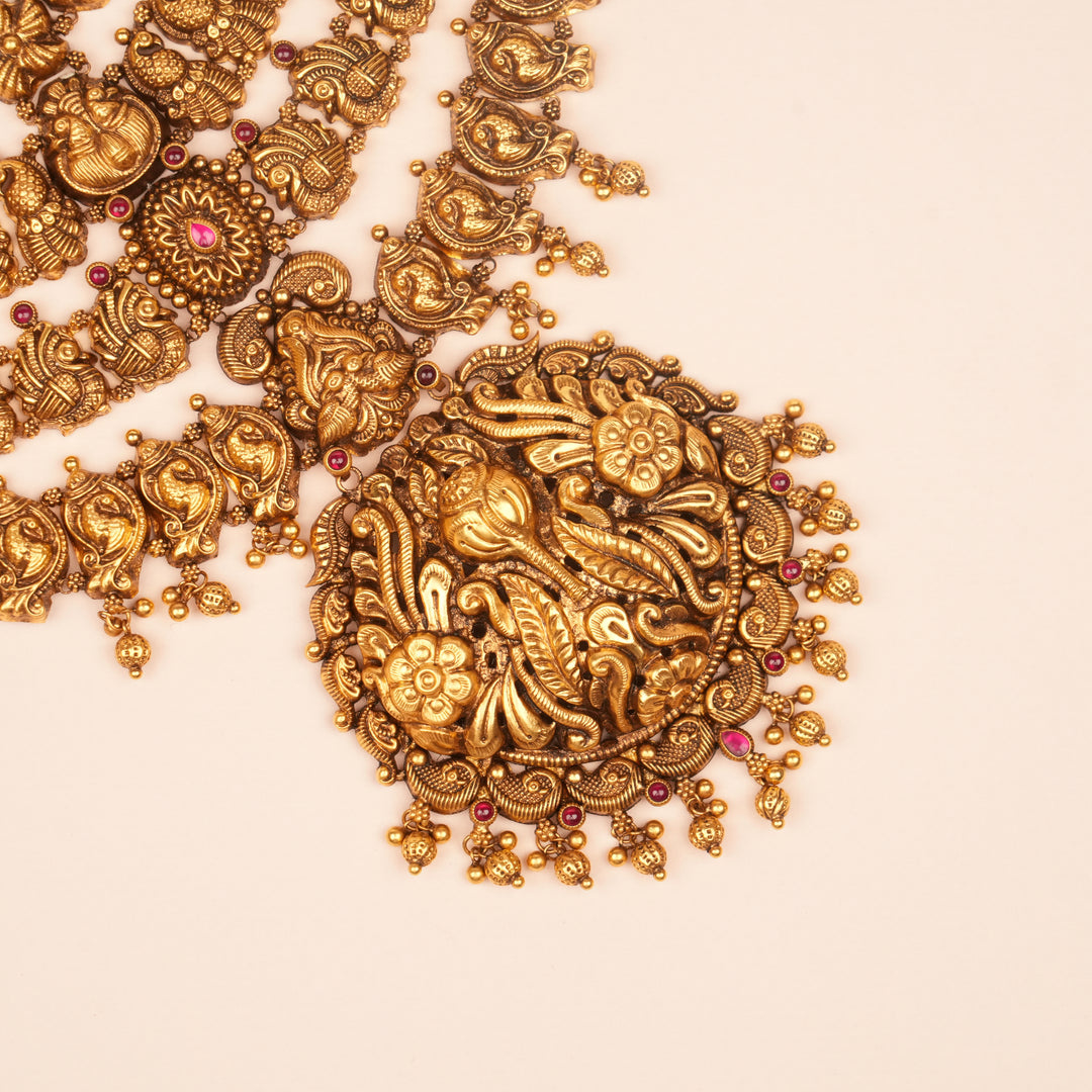 Traditional Gold Lakshmi Necklace