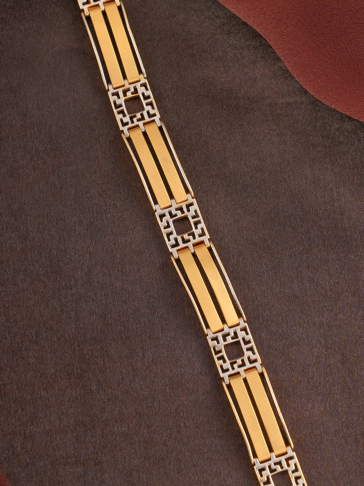 Men’s Geometric Link Gold Bracelet