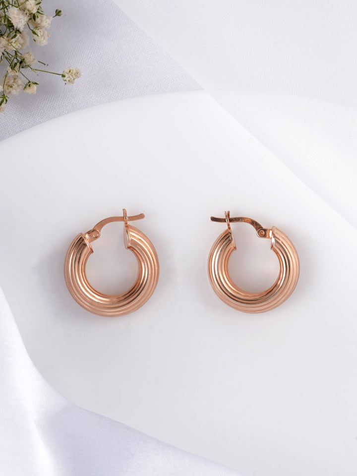 Bold Rose Gold Hoops