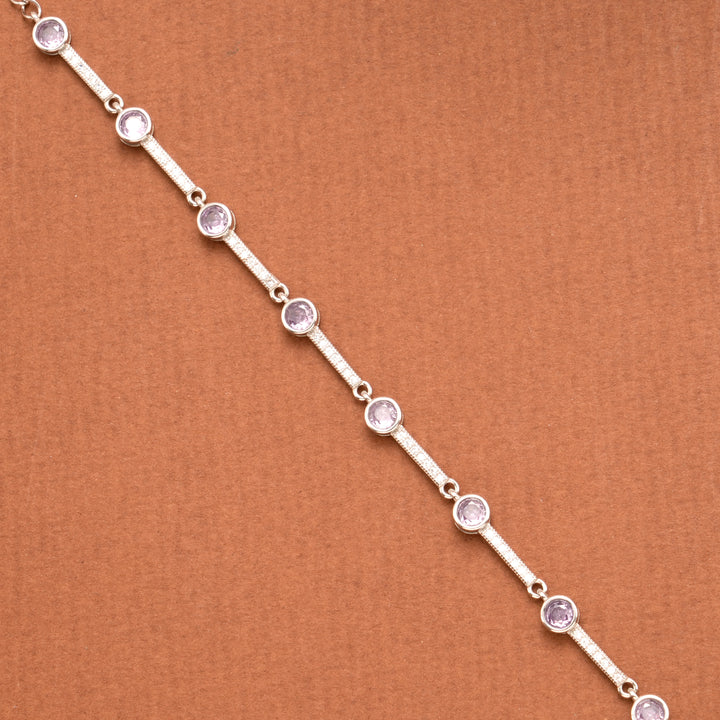 Fancy Stone Silver Women’s Bracelet