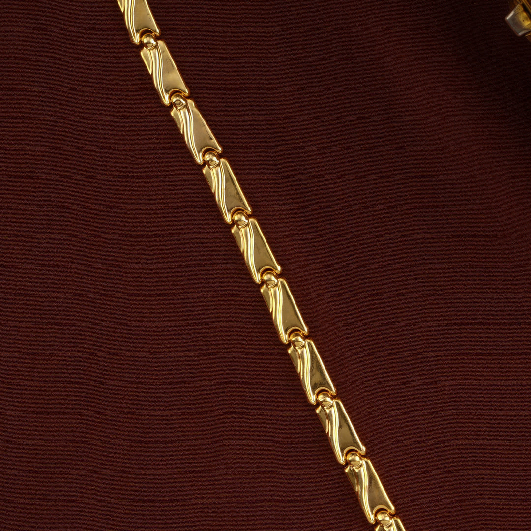 Silver Gold-Plated Kerala Style Bracelet