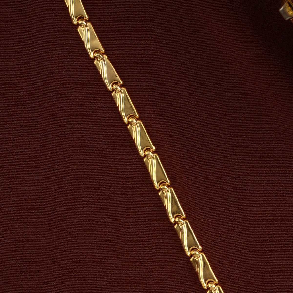 Silver Gold-Plated Kerala Style Bracelet