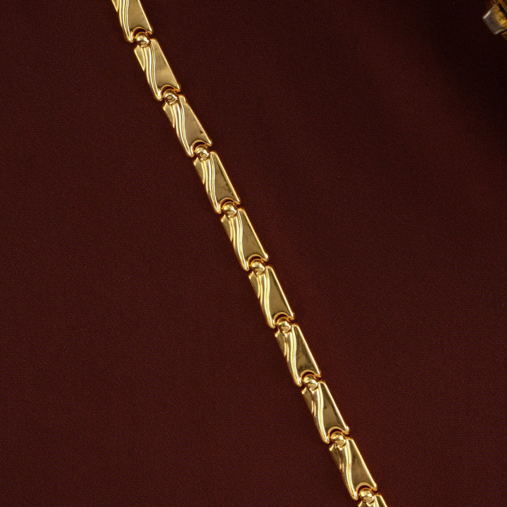 Silver Gold-Plated Kerala Style Bracelet