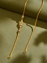 Peacock White Stone Mugappu Chain