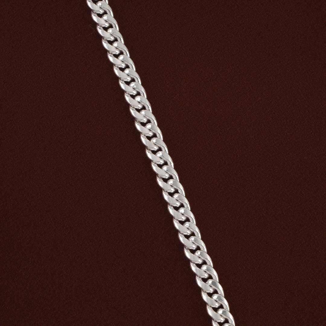 Curb Link Men’s Silver Bracelet