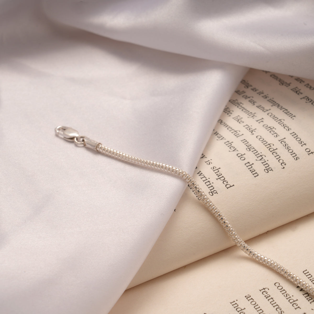 Fancy Sleek Design Silver Bracelet