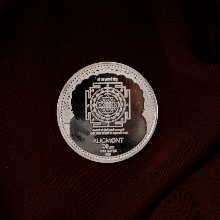 20 Gram Lakshmi - Ganesh Silver Coin