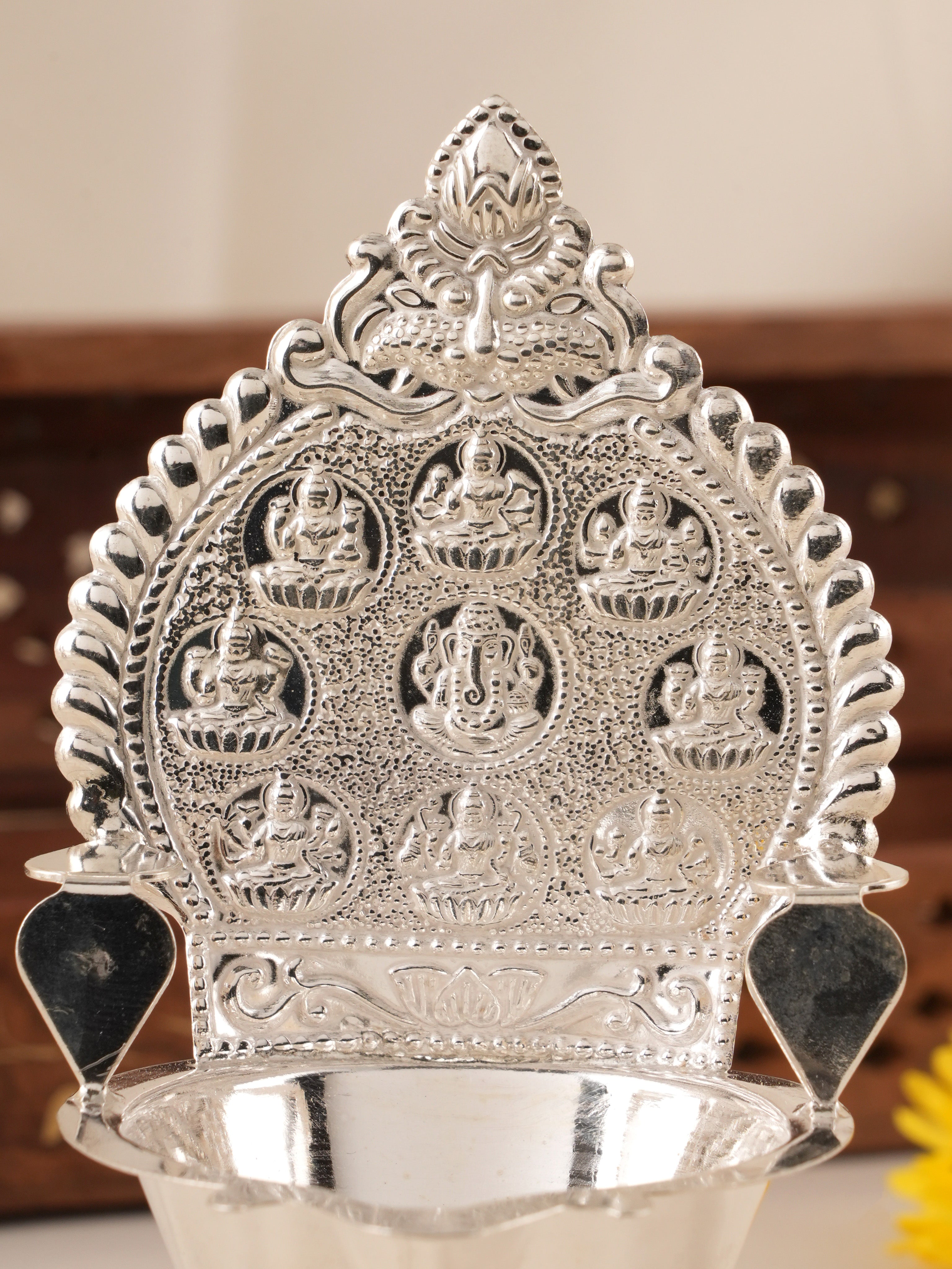 Ashtalakshmi Silver Vilakku | Sri Anu Jewellers Madurai