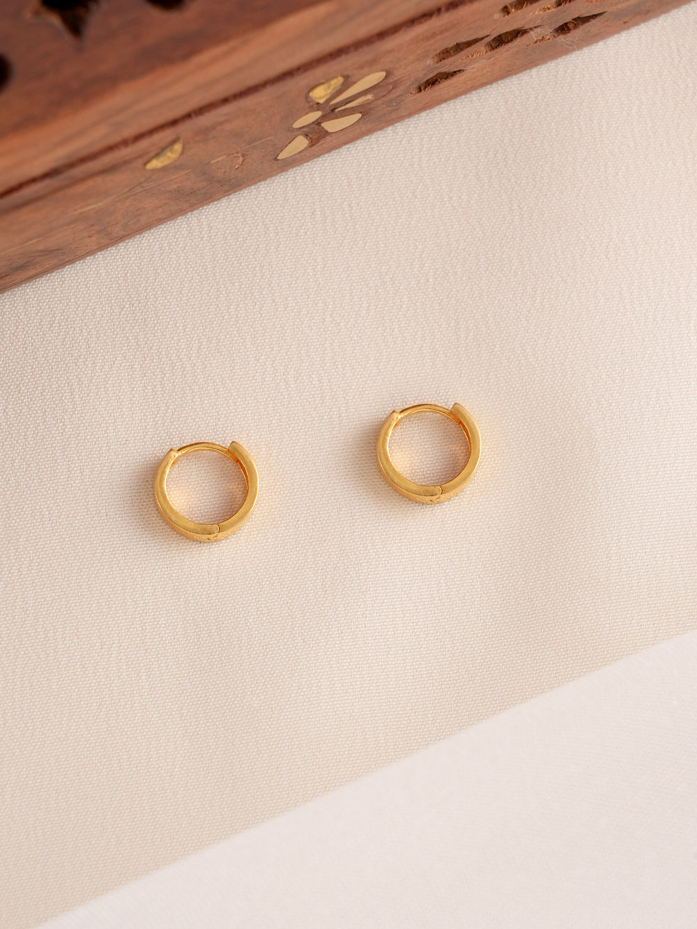 Classic Gold Huggie Hoop Earrings
