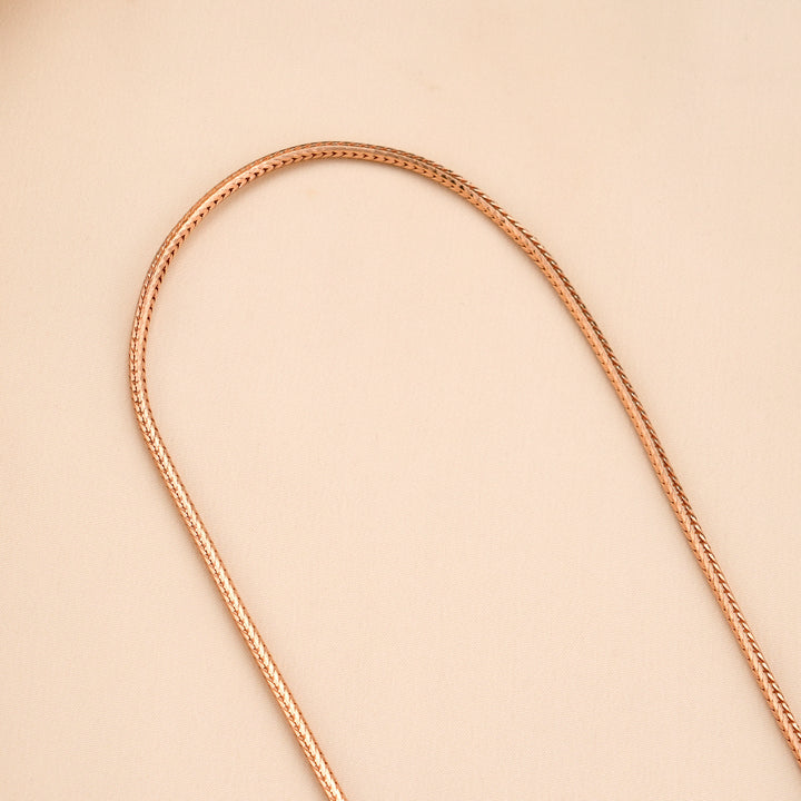 Lakshmi Rose Gold Silver Mugappu Chain