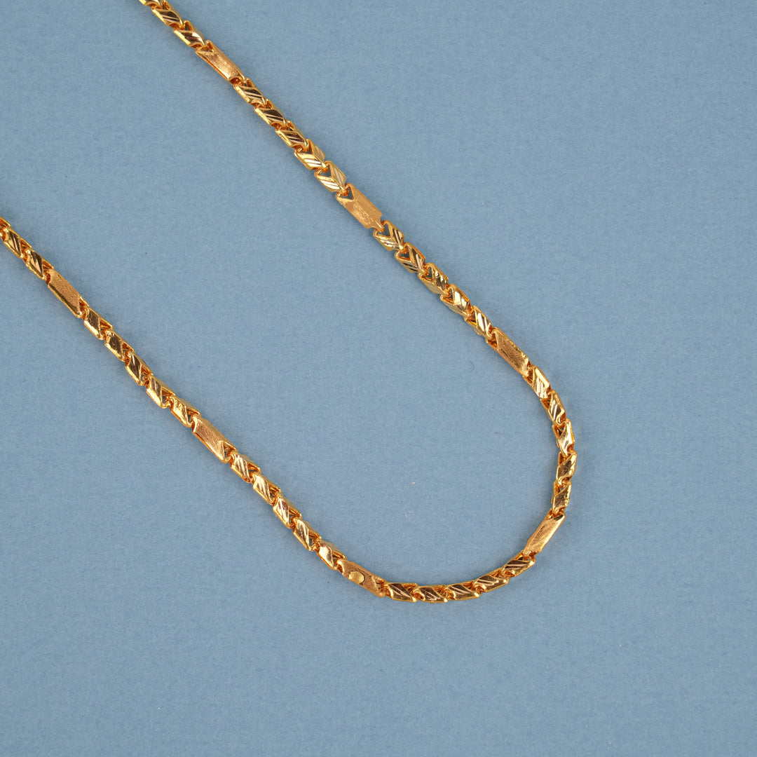 Shining Arrow Link Design Gold Chain