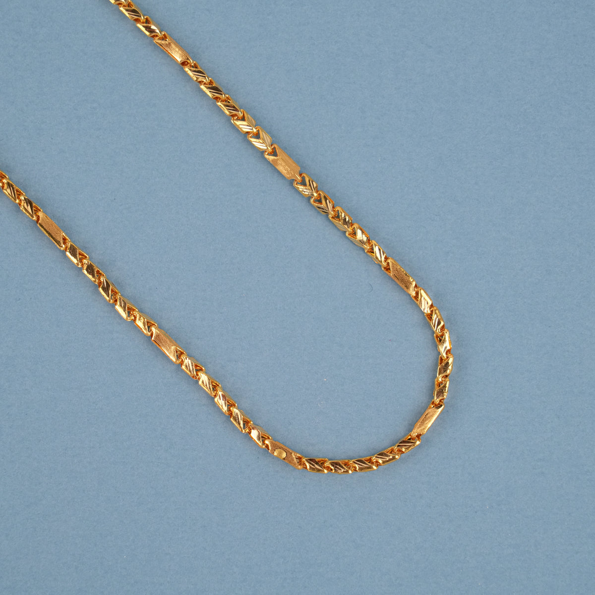Shining Arrow Link Design Gold Chain