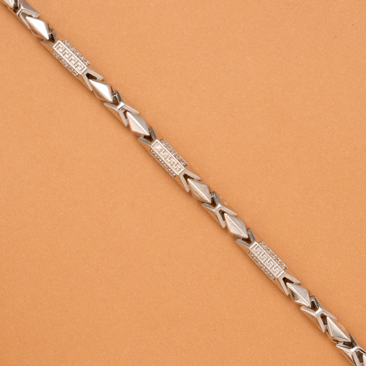Kite Style Men’s Silver Bracelet