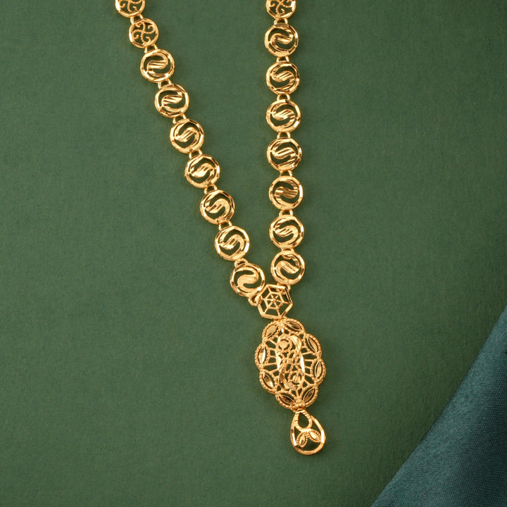 S Shape Gold Plated Dubai Haram