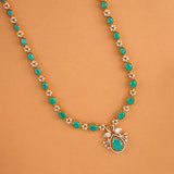 Floral Design Swarovski with Emerald Haram