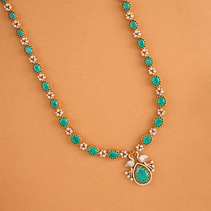 Floral Design Swarovski with Emerald Haram