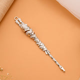 Flexible Jaguar Silver Bracelet for Men