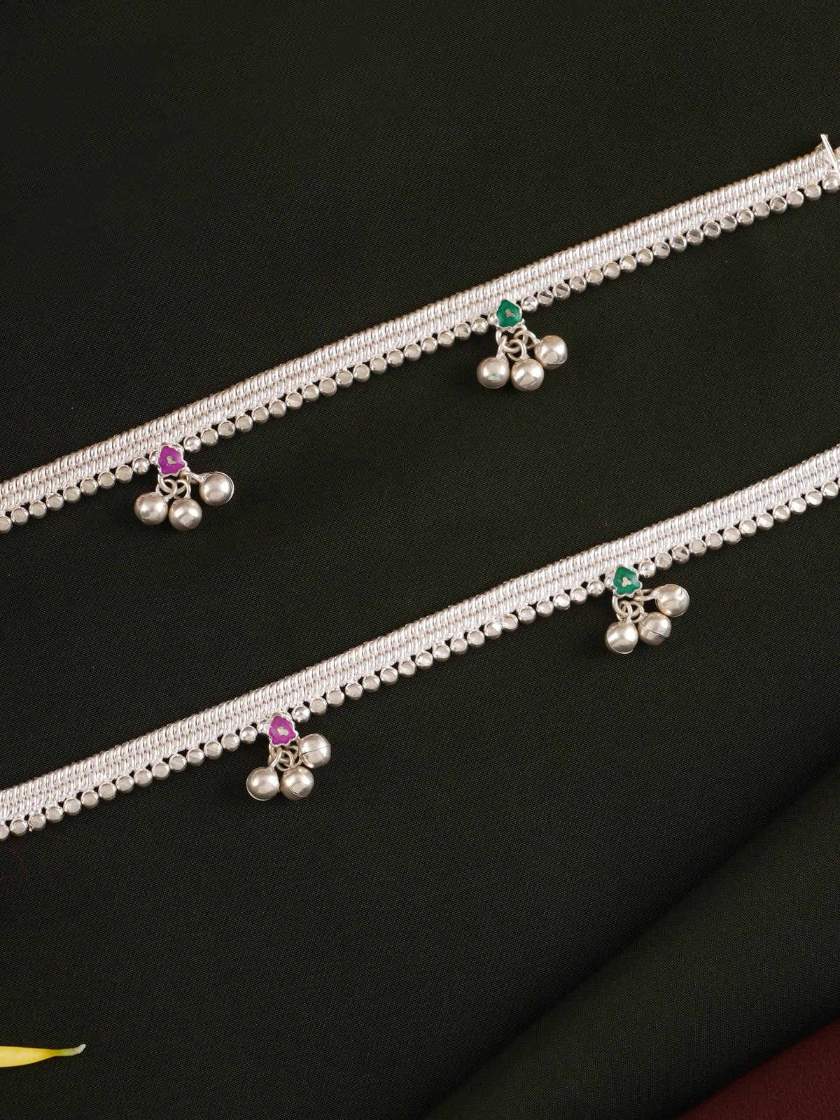 Women's Attigai Muthu Silver Anklet
