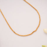 Minimalist Textured Link Design Golden Chain