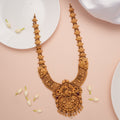 Antique Grand Peacock Motif Gold Haram