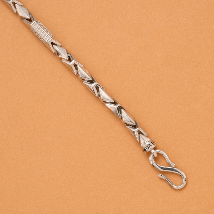 Kite Style Men’s Silver Bracelet