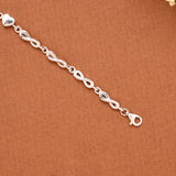 Cute Heart Whisper Silver Bracelet