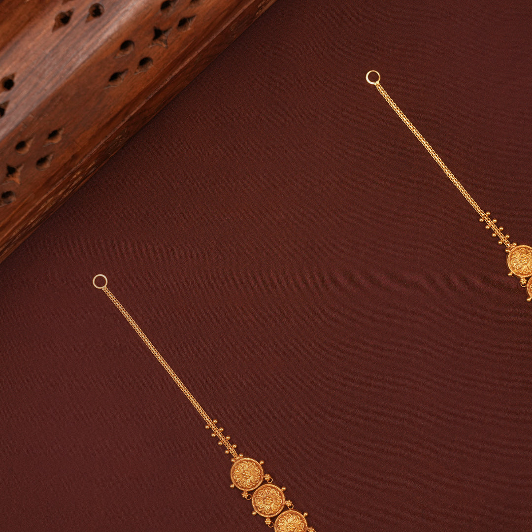 Traditional Dual Nagas Peacock with Gold Leaf Haram