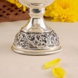 Temple Inspired Lakshmi Silver Vilakku