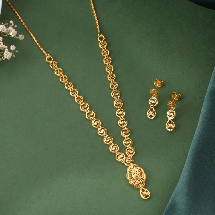 S Shape Gold Plated Dubai Haram