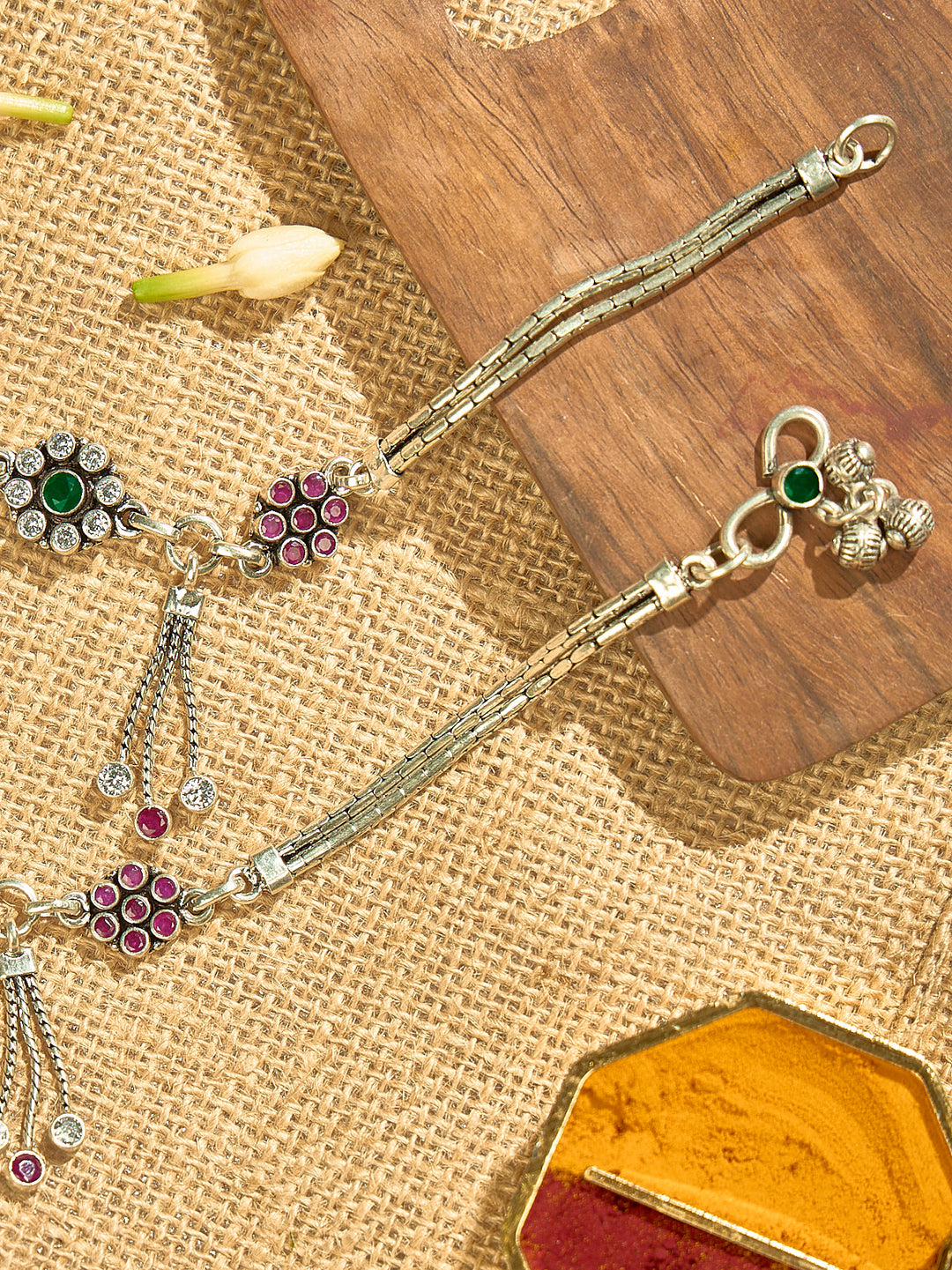 Pink Drop Antique Anklet