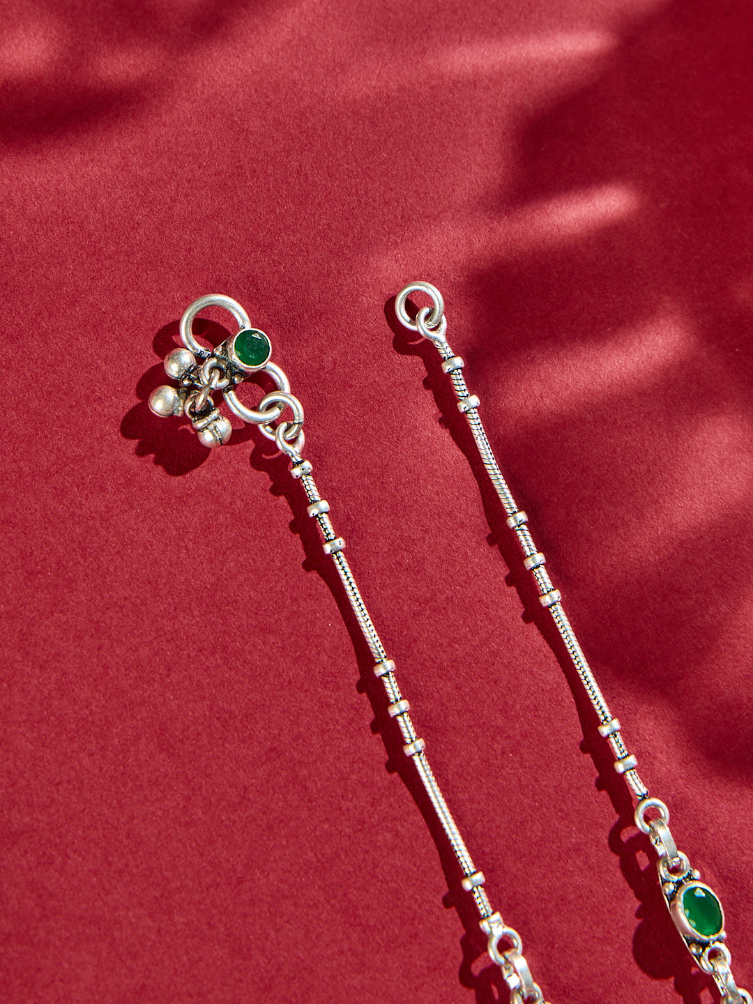 Olive Spark Charm Antique Anklet