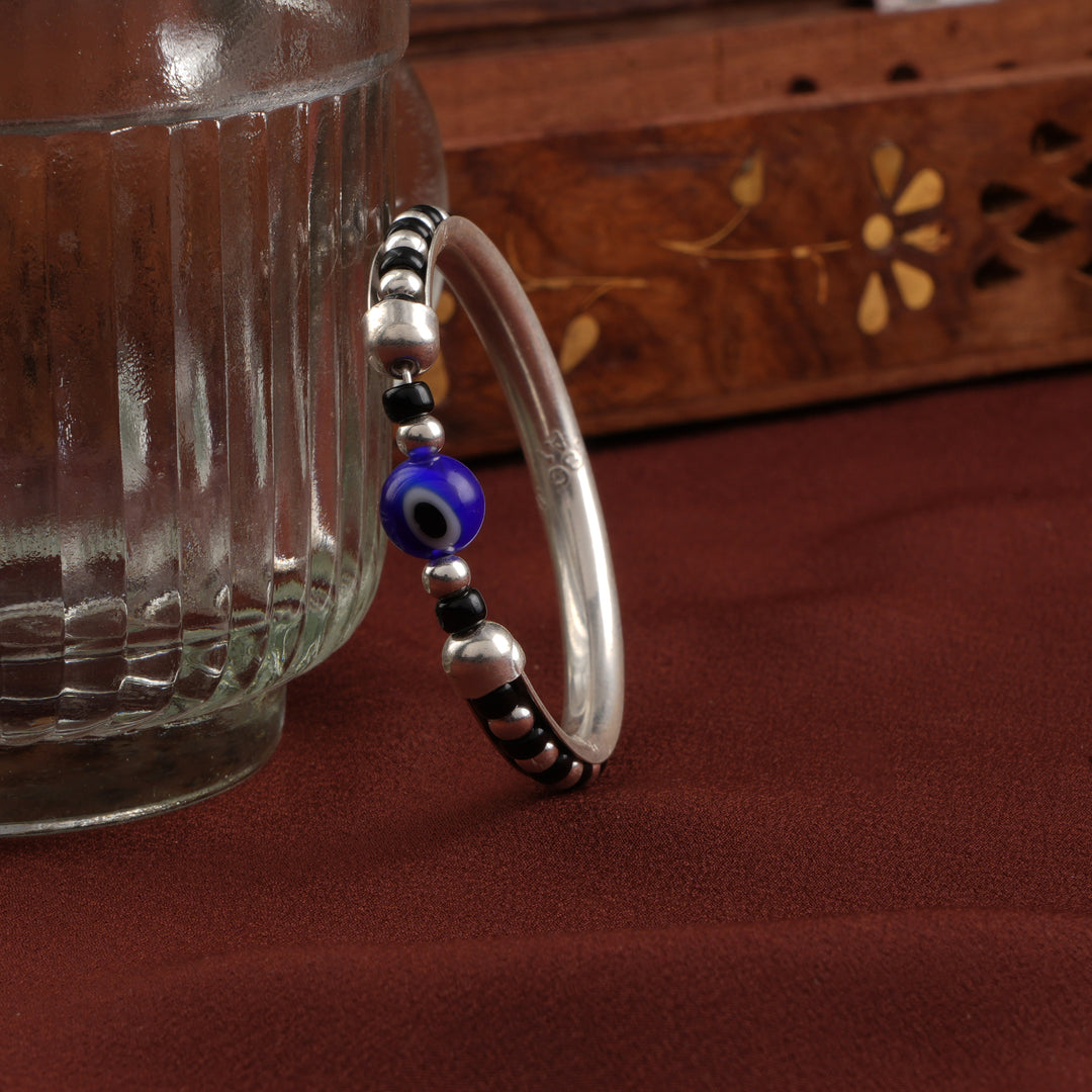 Traditional Evil Eye Silver Baby Bracelet