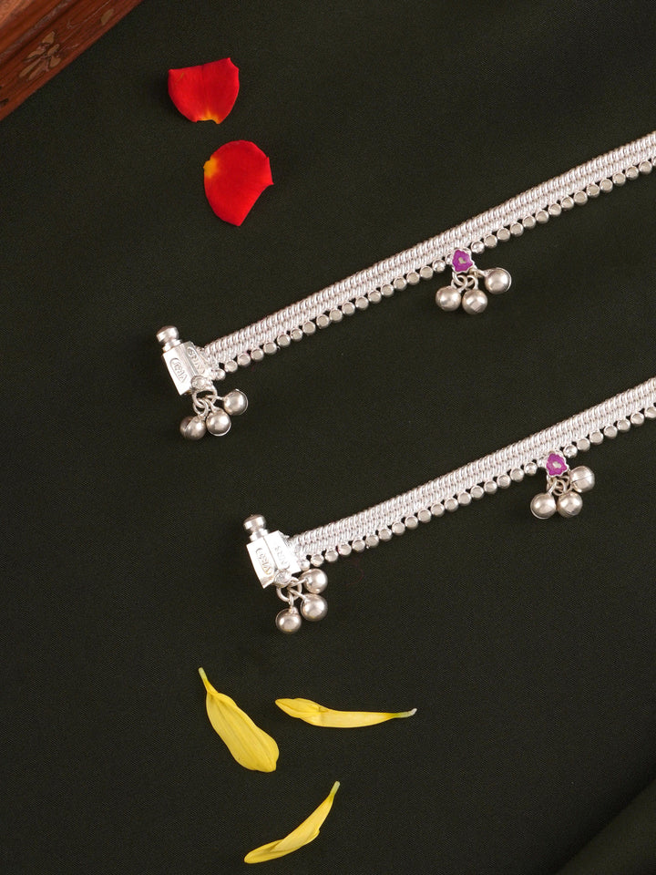 Women's Attigai Muthu Silver Anklet