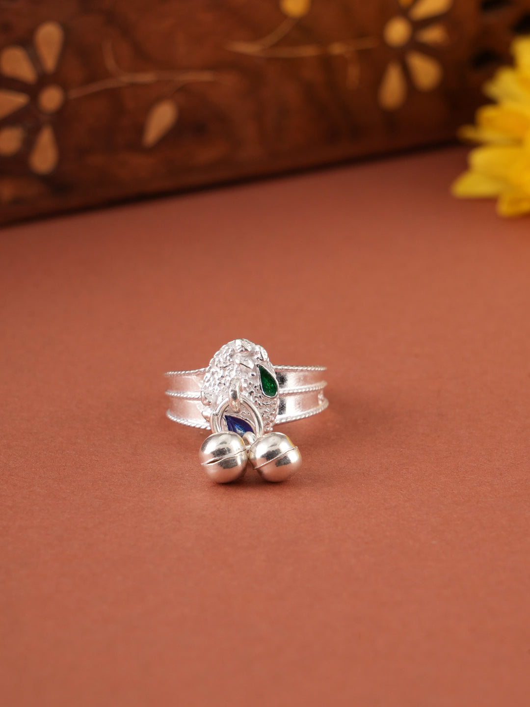 Classic Tri Muthu Drop Silver Metti