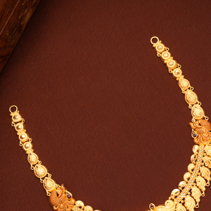 Mahalakshmi Blessing Bridal Gold Necklace