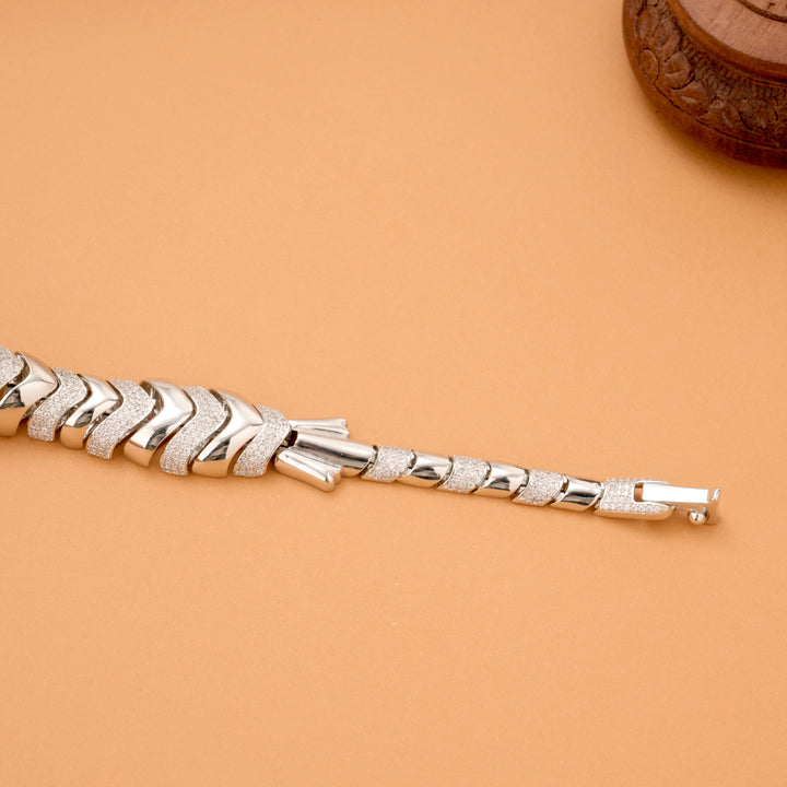 Flexible Jaguar Silver Bracelet for Men