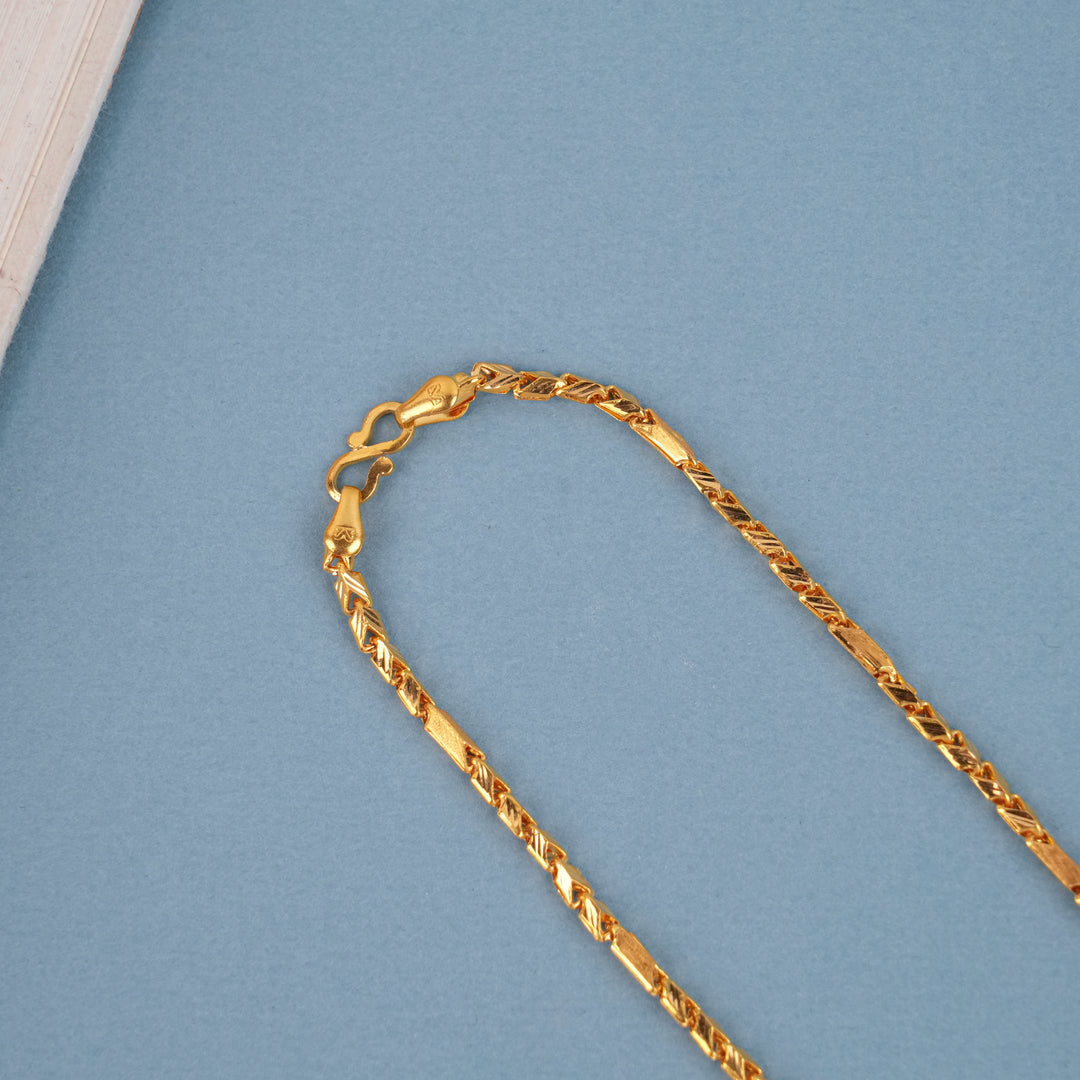 Shining Arrow Link Design Gold Chain