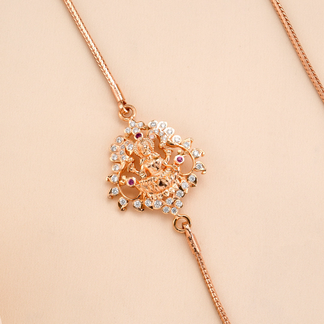 Lakshmi Rose Gold Silver Mugappu Chain