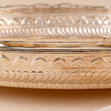 Elegant Round Silver Thamboolam Plate