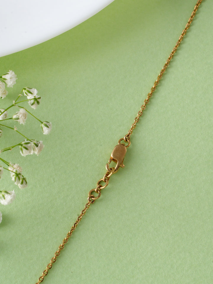 Rose Gold Butterfly Diamond Infinity Chain
