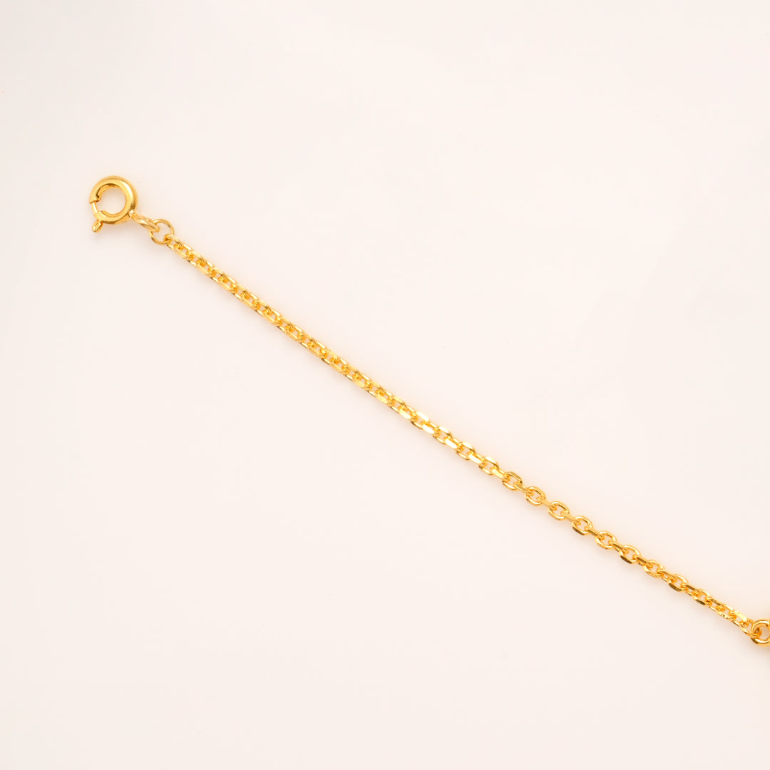 Mother of Pearl & CZ Heart Bracelet