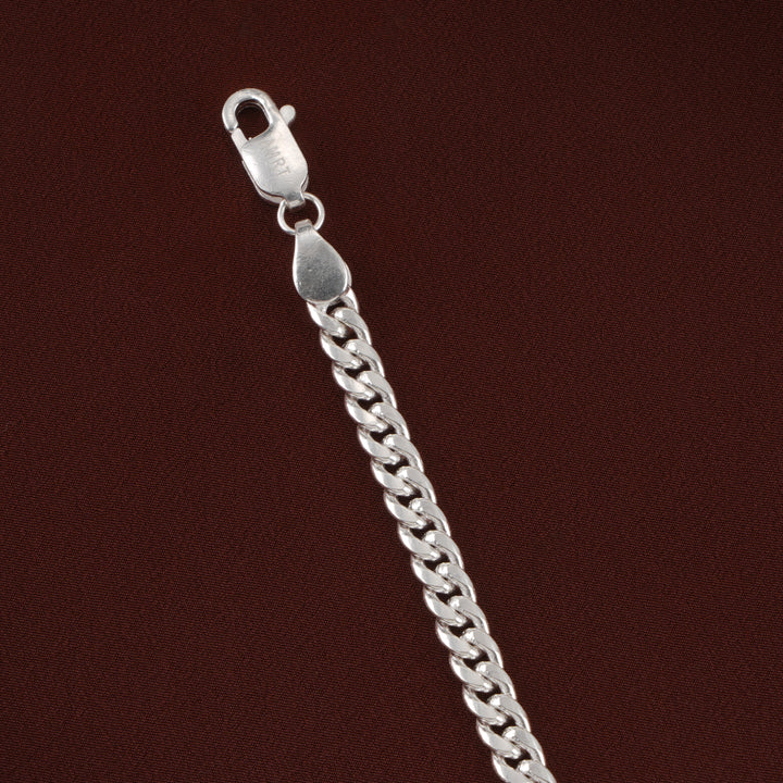 Curb Link Men’s Silver Bracelet