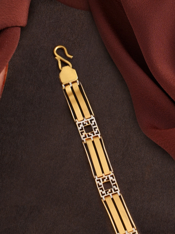 Men’s Geometric Link Gold Bracelet