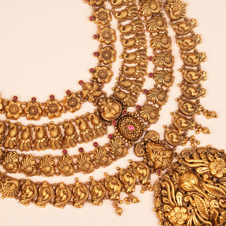 Traditional Gold Lakshmi Necklace