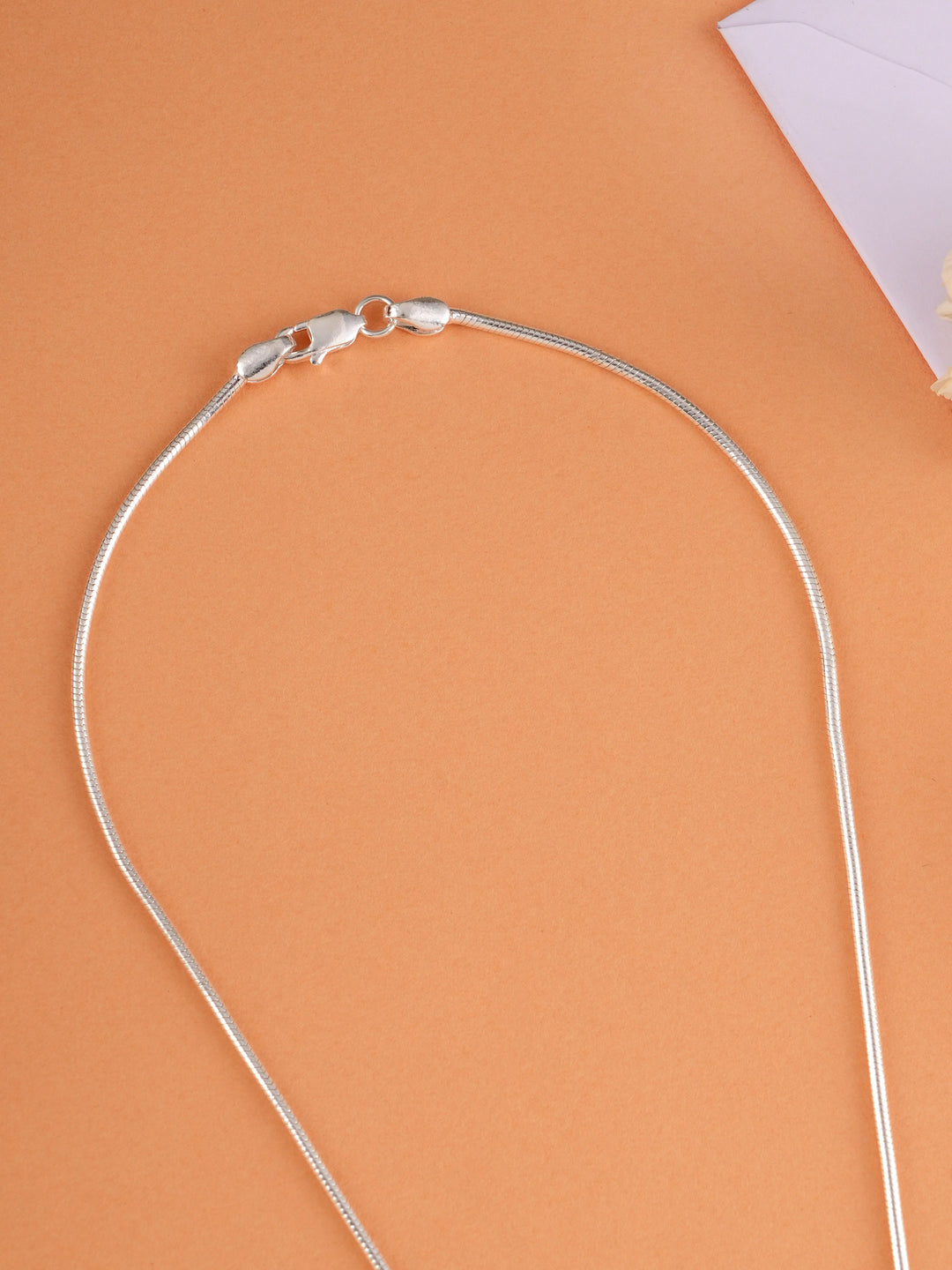 Balls with Triangle Pendant Silver Chain
