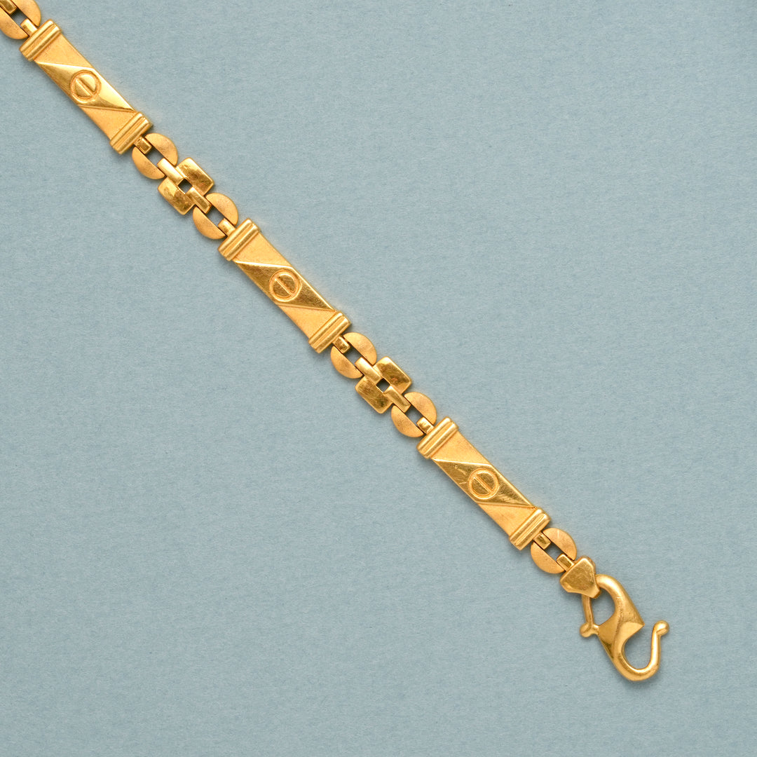 Supreme Nawabi Design Gold Bracelet for Men