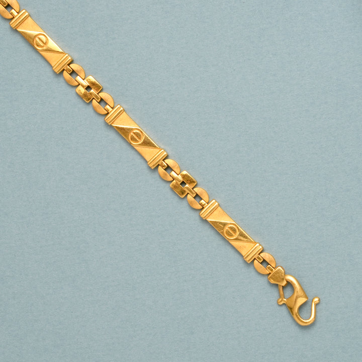 Supreme Nawabi Design Gold Bracelet for Men